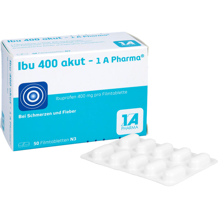 Ibu 400 akut - 1 A Pharma Filmtabletten, 50 pcs. Tablets