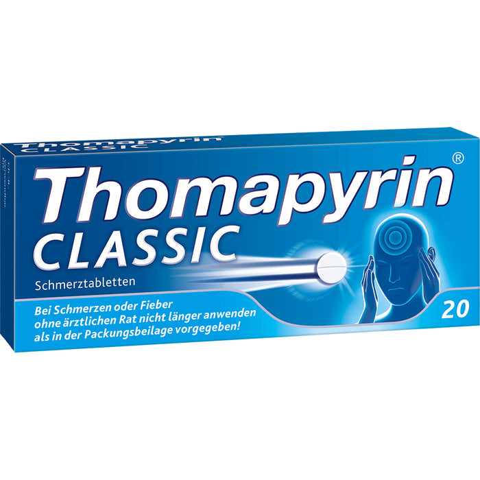 Thomapyrin classic Schmerztabletten Original von Sanofi-Aventis, 20 pc Tablettes