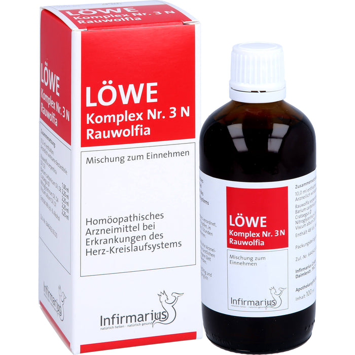 LÖWE Komplex Nr. 3 N Rauwolfia Tropfen, 100 ml Lösung