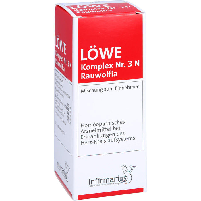 LÖWE Komplex Nr. 3 N Rauwolfia Tropfen, 100 ml Lösung