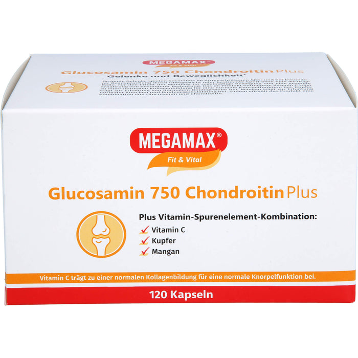 MEGAMAX Fit & Vital Glucosamin 750 Chondroitin plus Kapseln, 120 St. Kapseln