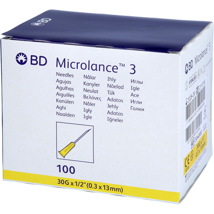 BD Microlance 3 Sonderkanülen 30 G 1/2 0,3 x 13 mm, 100 pc Aiguilles