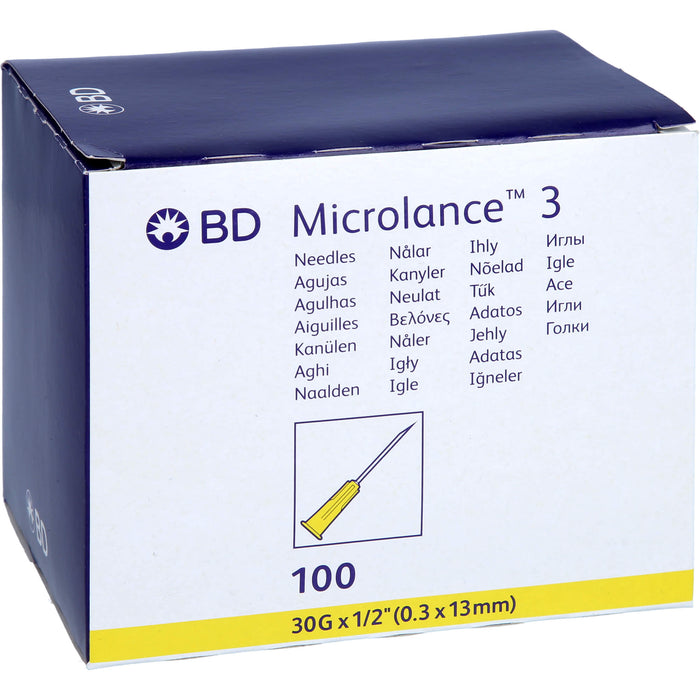 BD Microlance 3 Sonderkanülen 30 G 1/2 0,3 x 13 mm, 100 pcs. Cannulas