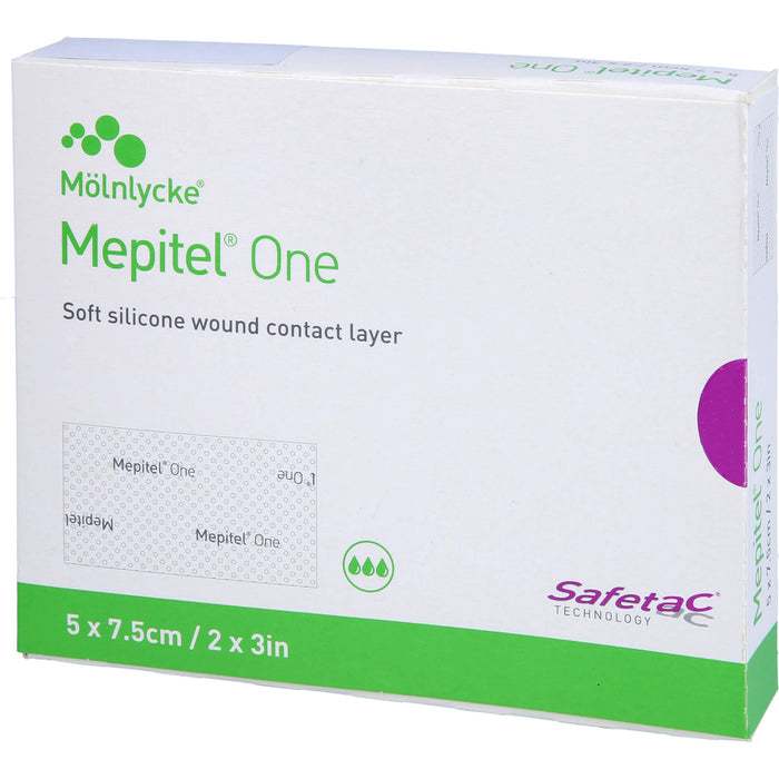 Mepitel One Silikon Netzverband 5 x 7,5 cm, 10 pc Pansements