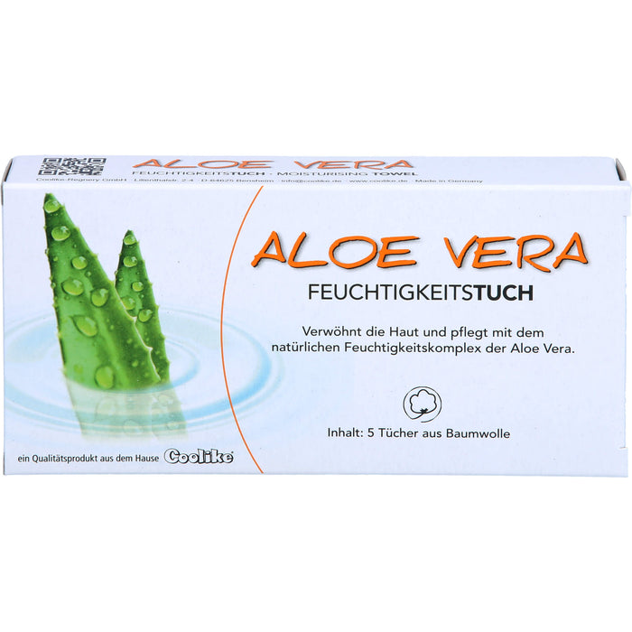 Coolike Aloe Vera Feuchtigkeitstuch, 5 St TUE