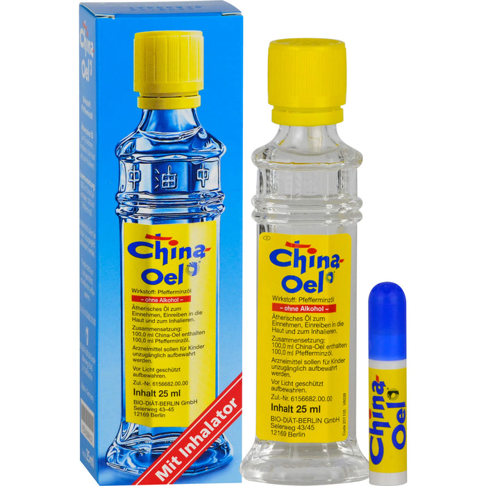 China-Oel mit Inhalator, 25 ml Huile éthérique