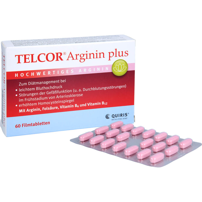 Telcor Arginin plus Filmtabletten, 60 St. Tabletten