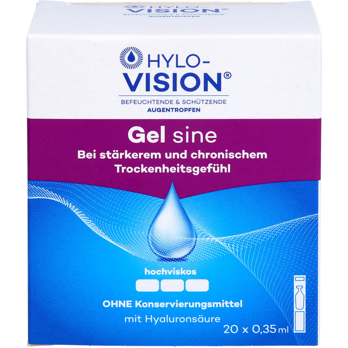 Hylo-Vision Gel sine Augentropfen, 20 St. Ampullen