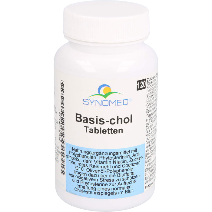 SYNOMED Basis-chol Tabletten zur Aufrechterhaltung eines normalen Cholesterinspiegels im Blut, 120 pcs. Tablets