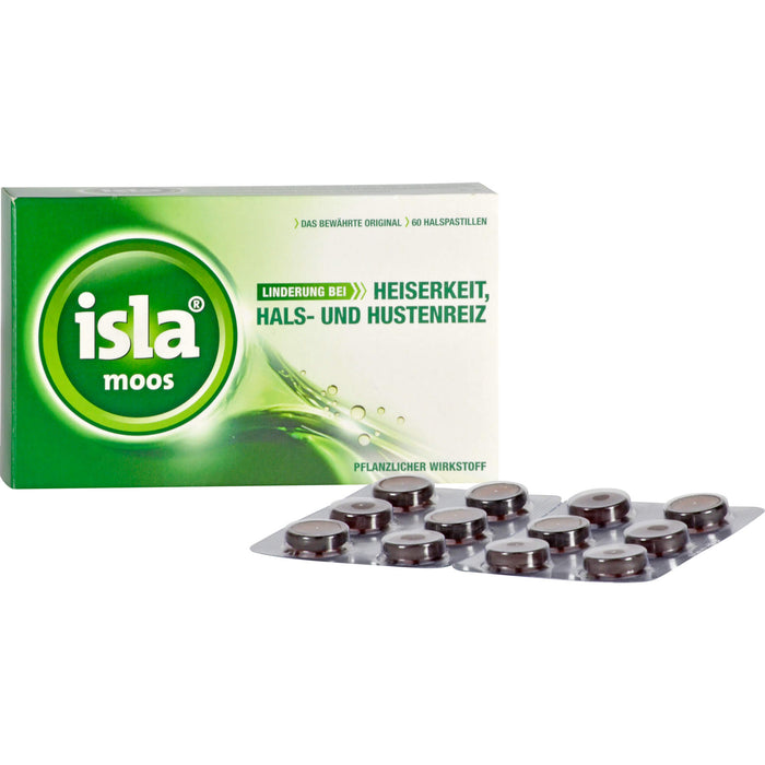 isla moos Halspastillen, 60 pc Pastilles