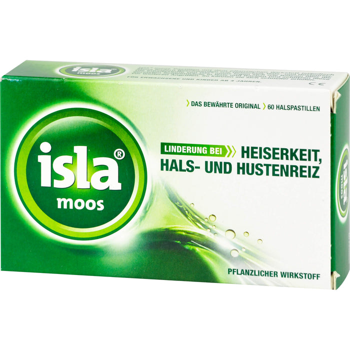 isla moos Halspastillen, 60 pc Pastilles