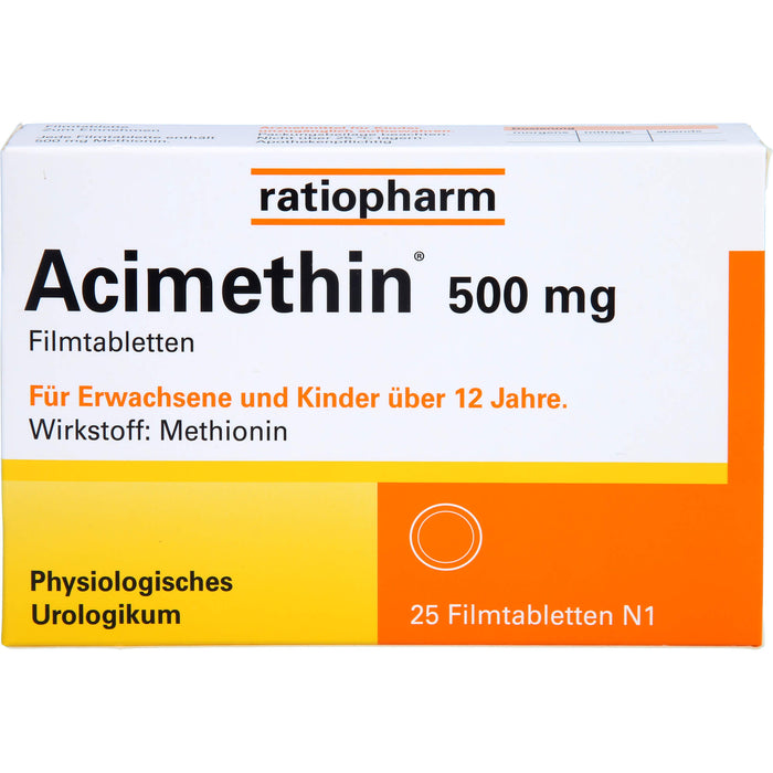 Acimethin 500 mg Filmtabletten physiologisches Urologikum, 25 pcs. Tablets