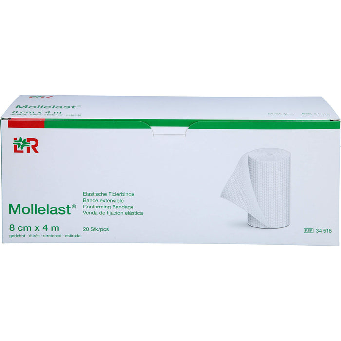 Mollelast Elastische Fixierbinde 8cmx4m, 20 St BIN