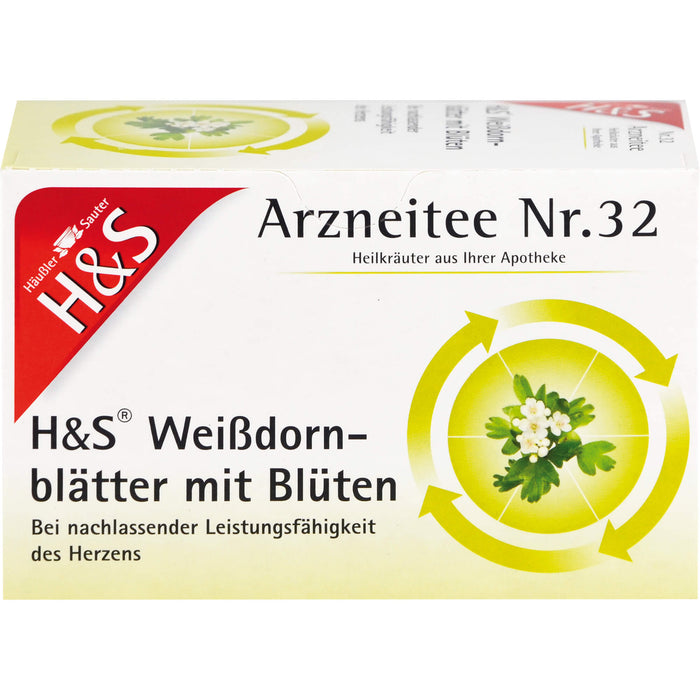 H&S Weißdornblätter mit Blüten Arzneitee, 20 St. Filterbeutel