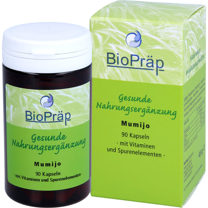 BioPräp Mumijo 200 mg Kapseln mit Vitaminen und Spurenelementen, 90 pc Capsules