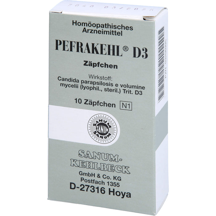 PEFRAKEHL D3 Zäpfchen, 10 pcs. Suppositories