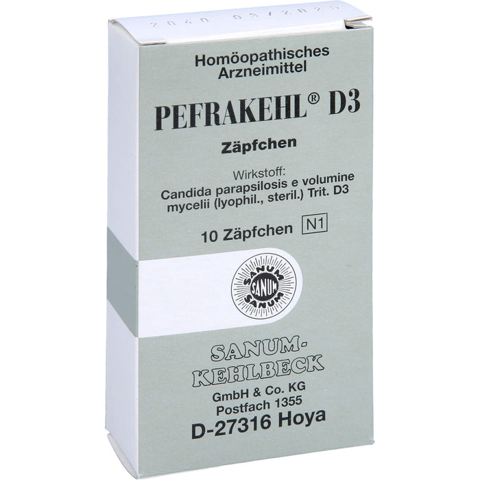 PEFRAKEHL D3 Zäpfchen, 10 pcs. Suppositories