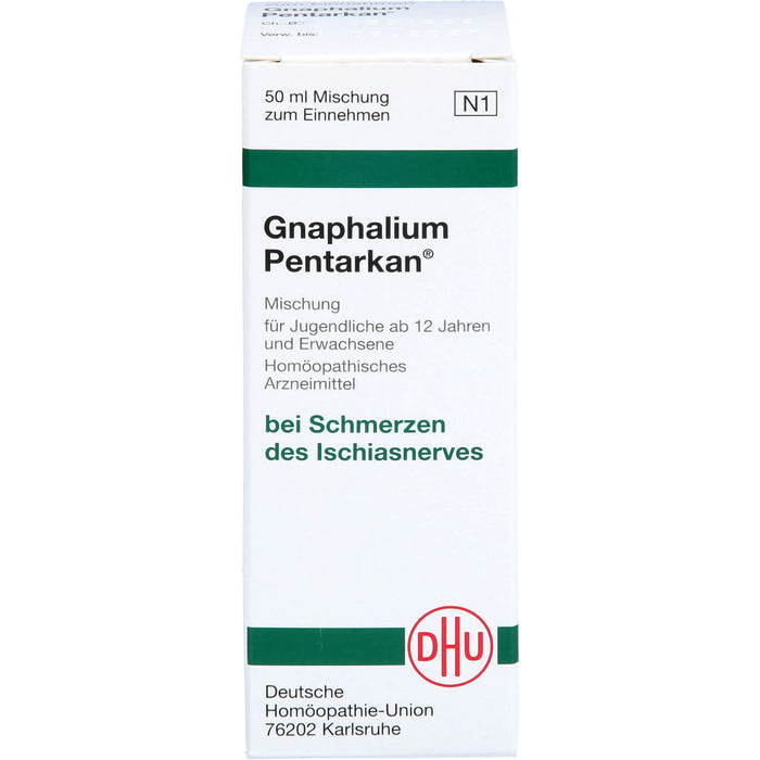 DHU Gnaphalium Pentarkan Mischung bei Schmerzen des Ischiasnerves, 50 ml Lösung