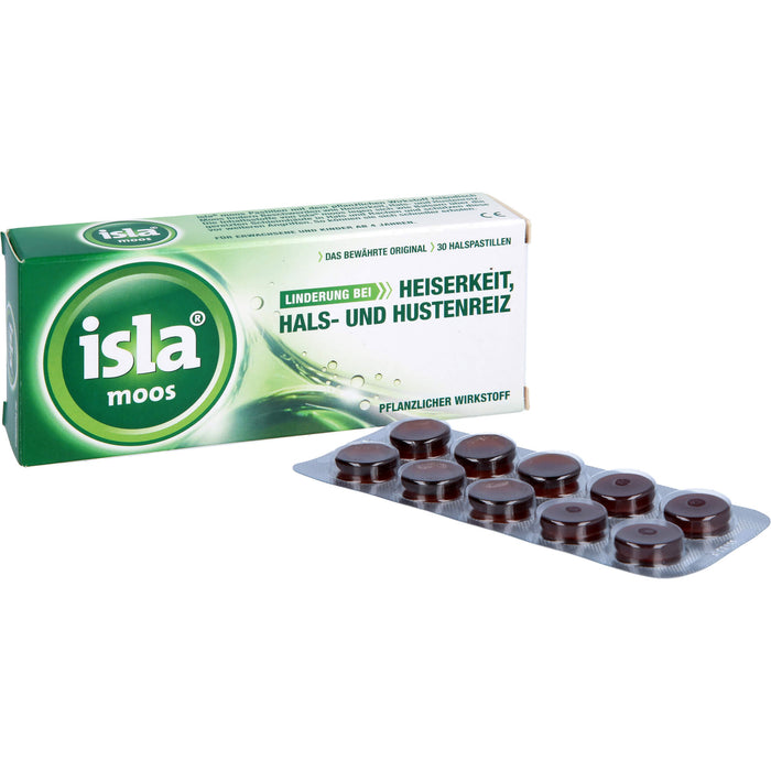 isla moos Halspastillen, 30 pc Pastilles