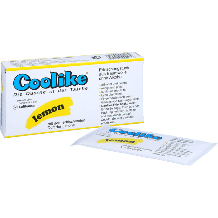 Coolike lemon Erfrischungstuch aus Baumwolle, 5 pc Tissus