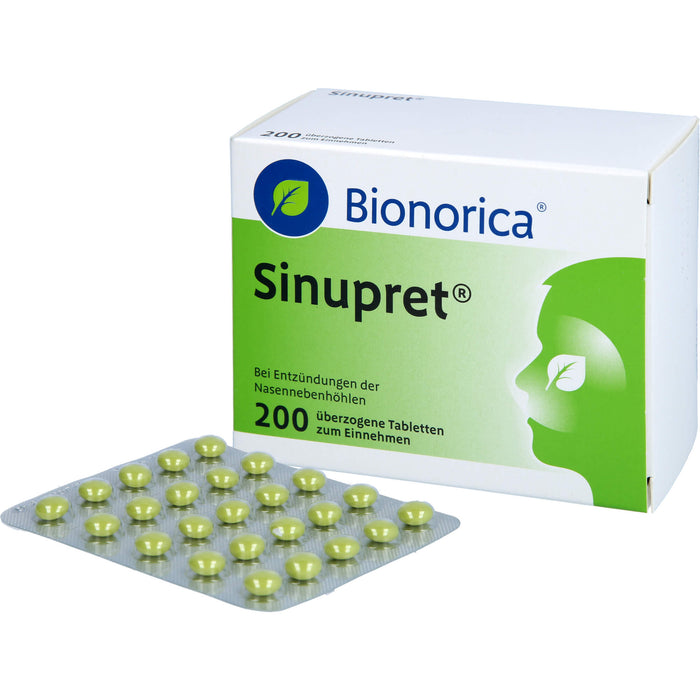 Sinupret Tabletten bei Entzündungen der Nasennebenhöhlen, 200 pcs. Tablets