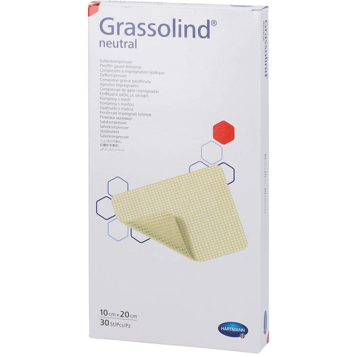 GRASSOLIND Salbenkompressen steril 10X20CM, 30 St KOM