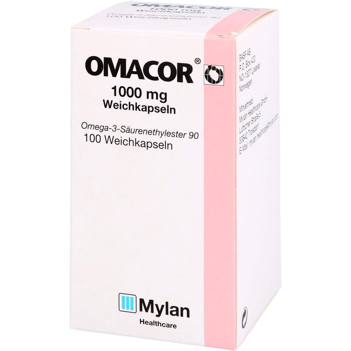 Omacor, 1000 mg Weichkapseln, 100 St. Kapseln