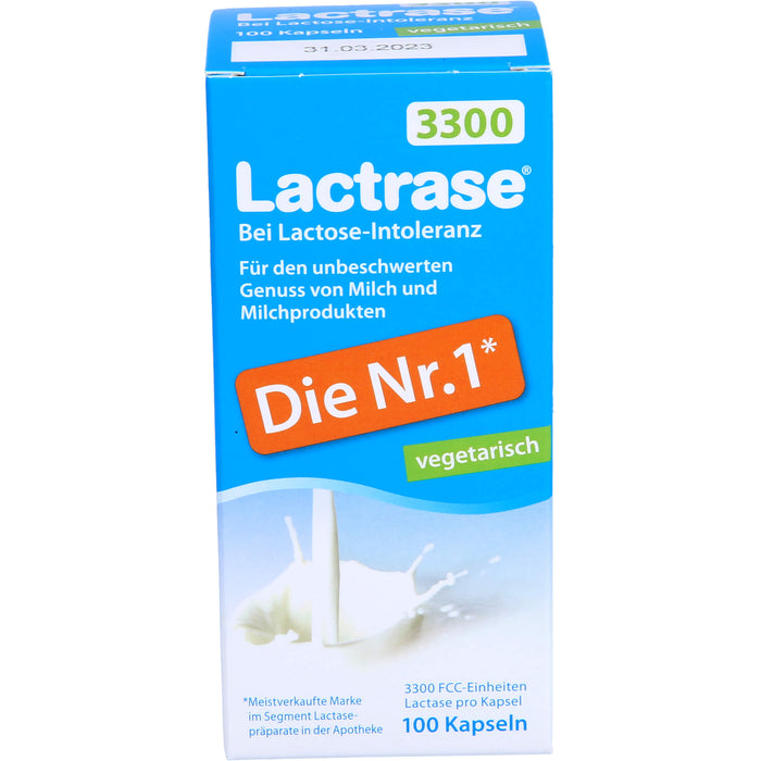 Lactrase 3300 vegetarisch bei Lactose-Intoleranz Kapseln, 100 pc Capsules