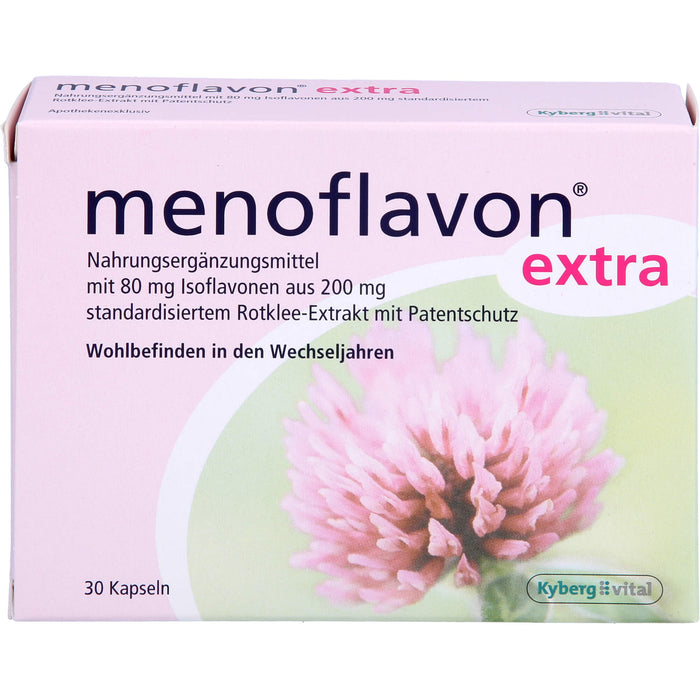 Menoflavon extra Kapseln für Wohlbefinden in den Wechseljahren, 30 pcs. Capsules