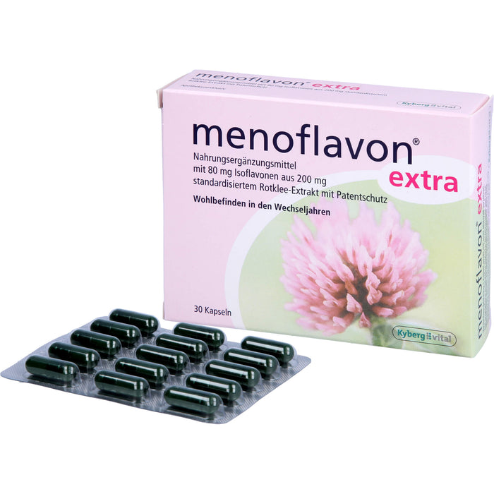 Menoflavon extra Kapseln für Wohlbefinden in den Wechseljahren, 30 pc Capsules