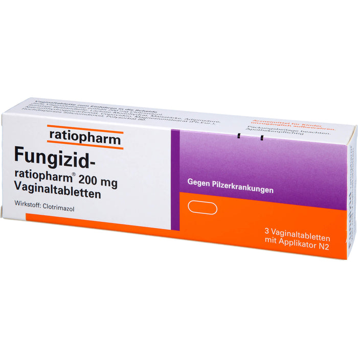 Fungizid-ratiopharm 200 mg Vaginaltabletten, 3 pc Tablettes