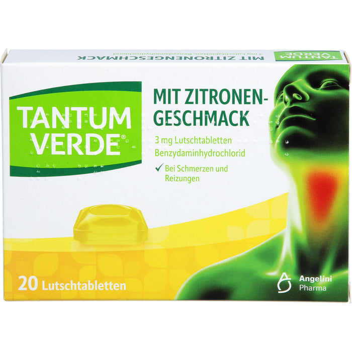 Tantum Verde Lutschtabletten mit Zitronengeschmack, 20 pc Tablettes