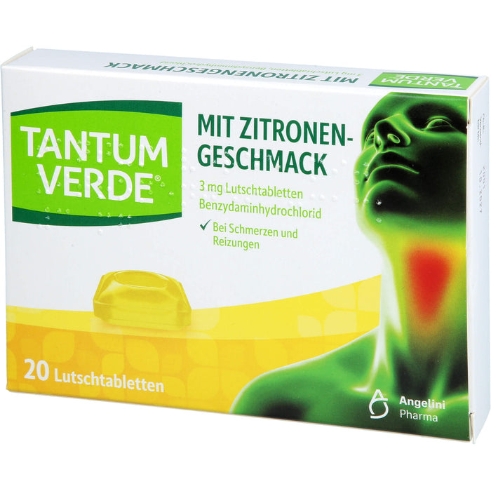 Tantum Verde Lutschtabletten mit Zitronengeschmack, 20 pc Tablettes