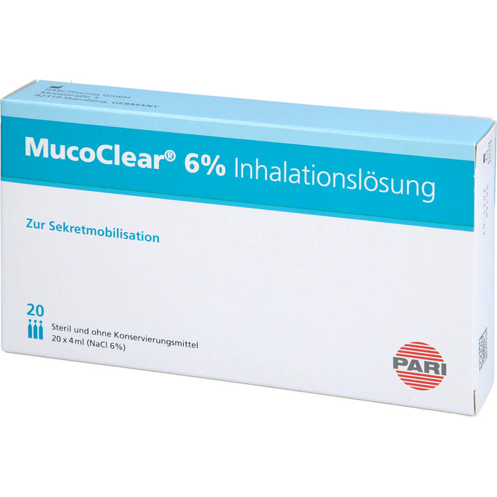 MucoClear 6 % NaCl Inhalationslösung, 20 pcs. Ampoules