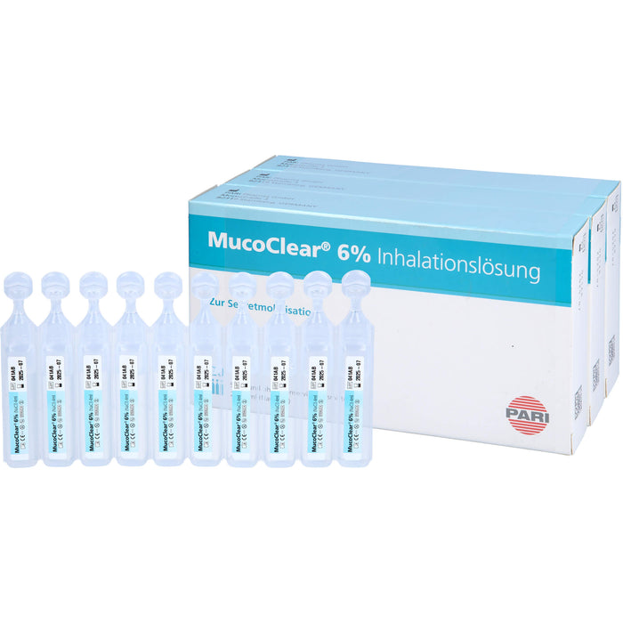 MucoClear 6 % NaCl Inhalationslösung, 60 pcs. Ampoules