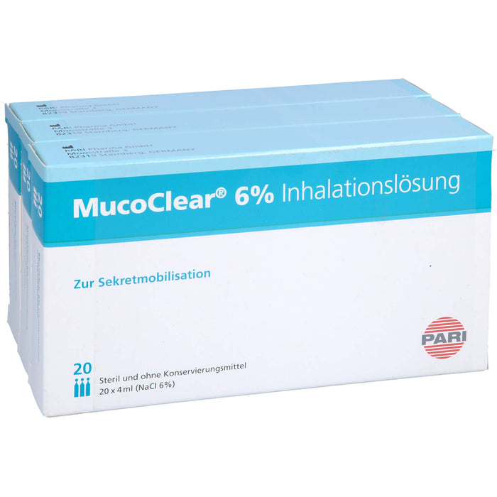 MucoClear 6 % NaCl Inhalationslösung, 60 St. Ampullen