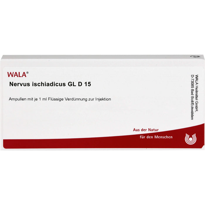 WALA Nervus ischiadicus Gl D15 flüssige Verdünnung, 10 pcs. Ampoules