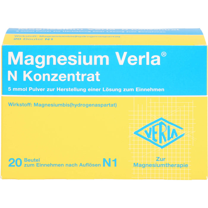 Magnesium Verla N Konzentrat Pulver, 20 pc Sachets