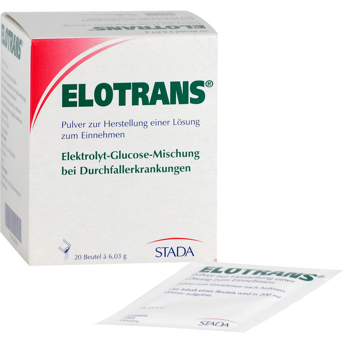 ELOTRANS Elektrolyt-Glucose-Mischung bei Durchfallerkrankungen Beutel, 20 pc Sachets