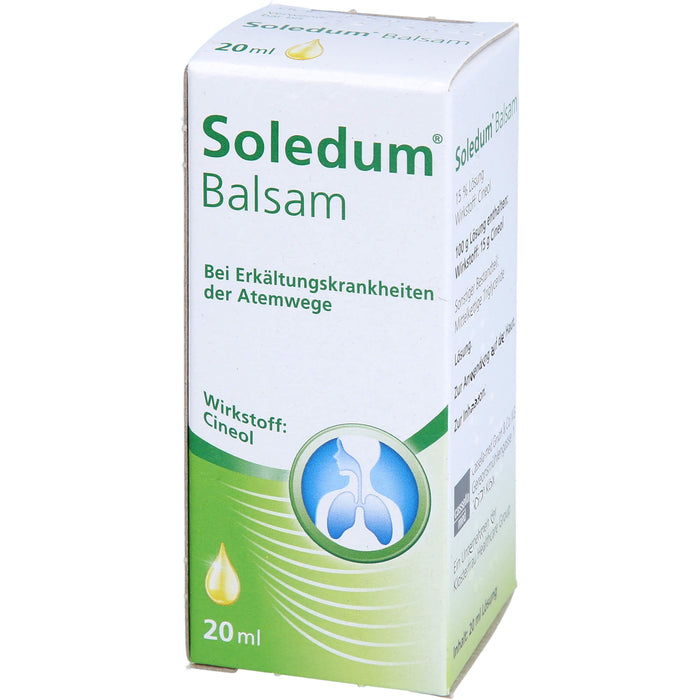 Soledum Balsam Tropfen bei Erkältungskrankheiten der oberen Luftwege, 20 ml Solution