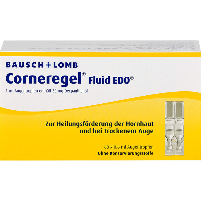 Corneregel Fluid EDO Augentropfen, 60 pc Pipettes à dose unique