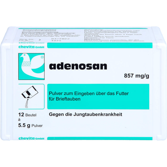 adenosan Pulver gegen die Jungtaubenkrankheit, 66 g Poudre