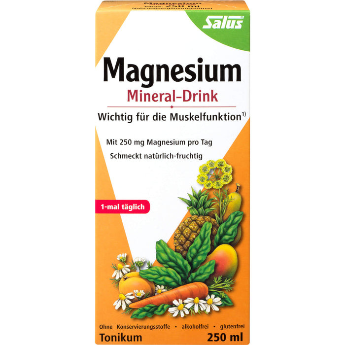 Salus Magnesium Mineral-Drink wichtig für die Muskelfunktion, 250 ml Lösung