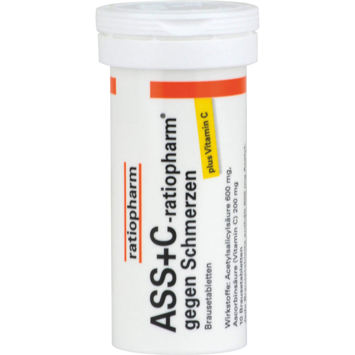 ASS+C-ratiopharm Brausetabletten gegen Schmerzen, 20 pcs. Tablets