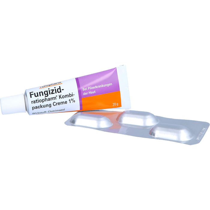 Fungizid-ratiopharm Kombipackung zur Behandlung von Pilzerkrankungen  im Scheidenbereich, 1 pc Paquet combiné