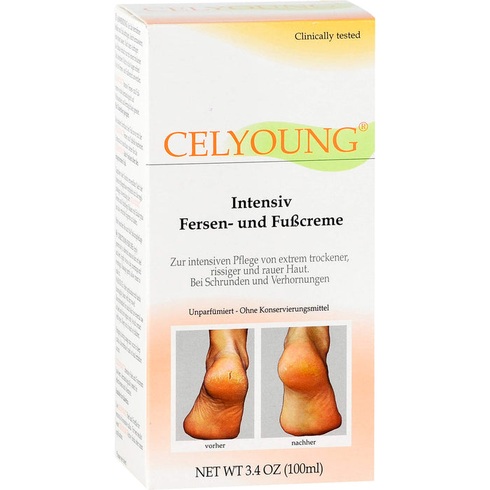 CELYOUNG Intensiv Fersen- und Fußcreme, 100 ml Cream