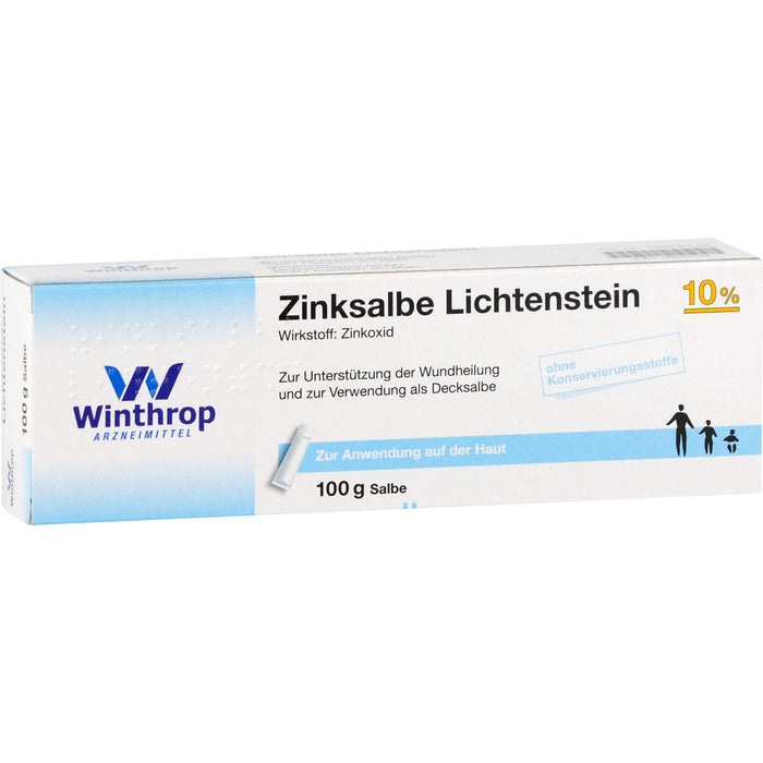 Zinksalbe Lichtenstein 10 %, 100 g Ointment