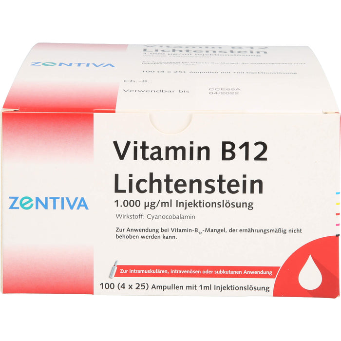 ZENTIVA Vitamin B 12 Lichtenstein Ampullen, 100 pc Ampoules