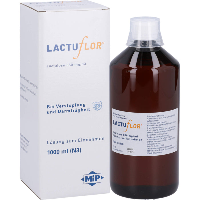 Lactuflor, Lactulose 650 mg/ml, Lösung zum Einnehmen, 1000 ml LSE