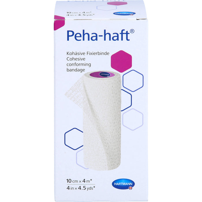 Peha-haft Latexfrei Fixierbinde 10 cm x 4 m, 1 pcs. Pack